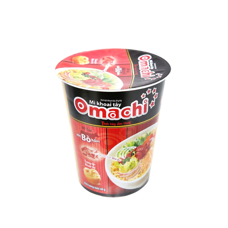 Mì Omachi xốt bò hầm hộp 70g