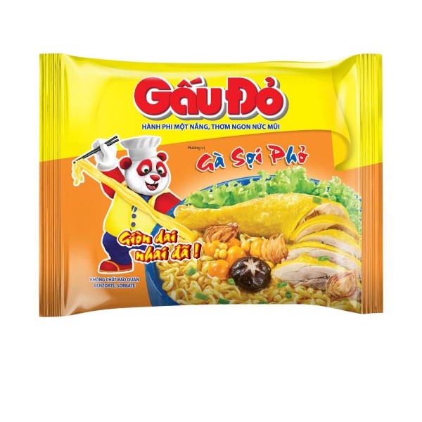 Mì gấu đỏ gà sợi phở 65g,63g/30