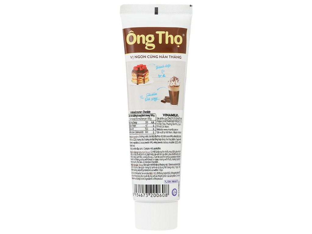 Creamer đặc Ông Thọ vị sôcôla tuýp 165g
