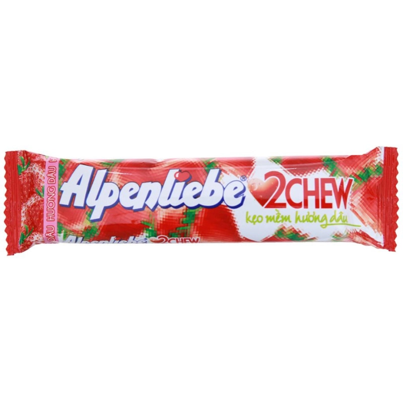 Alpenliebe mềm 2 Chew hương dâu 24.5g
