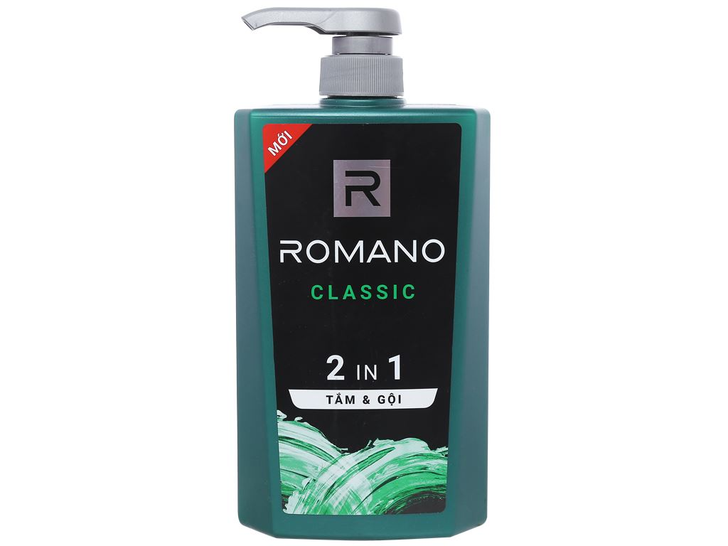 Tắm gội Romano 2 in 1 classic 650ml