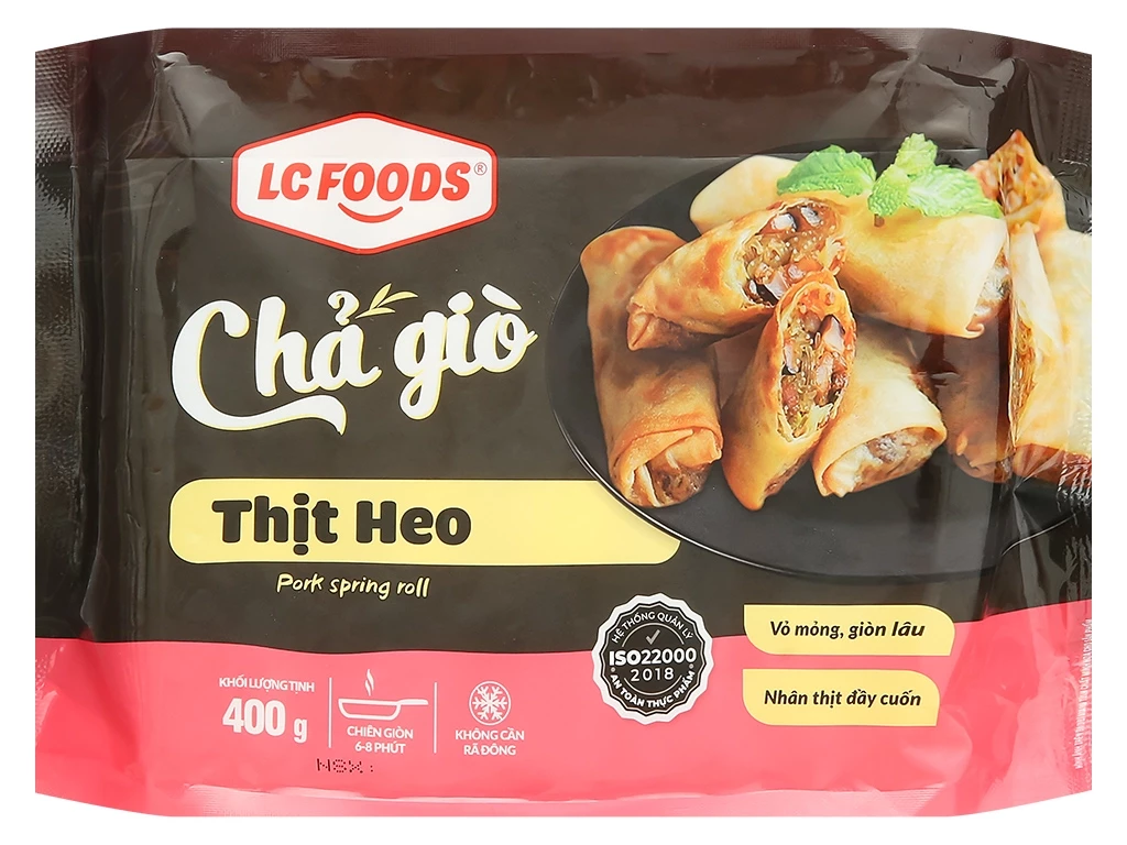 Chả giò thịt heo LC food  400g/gói