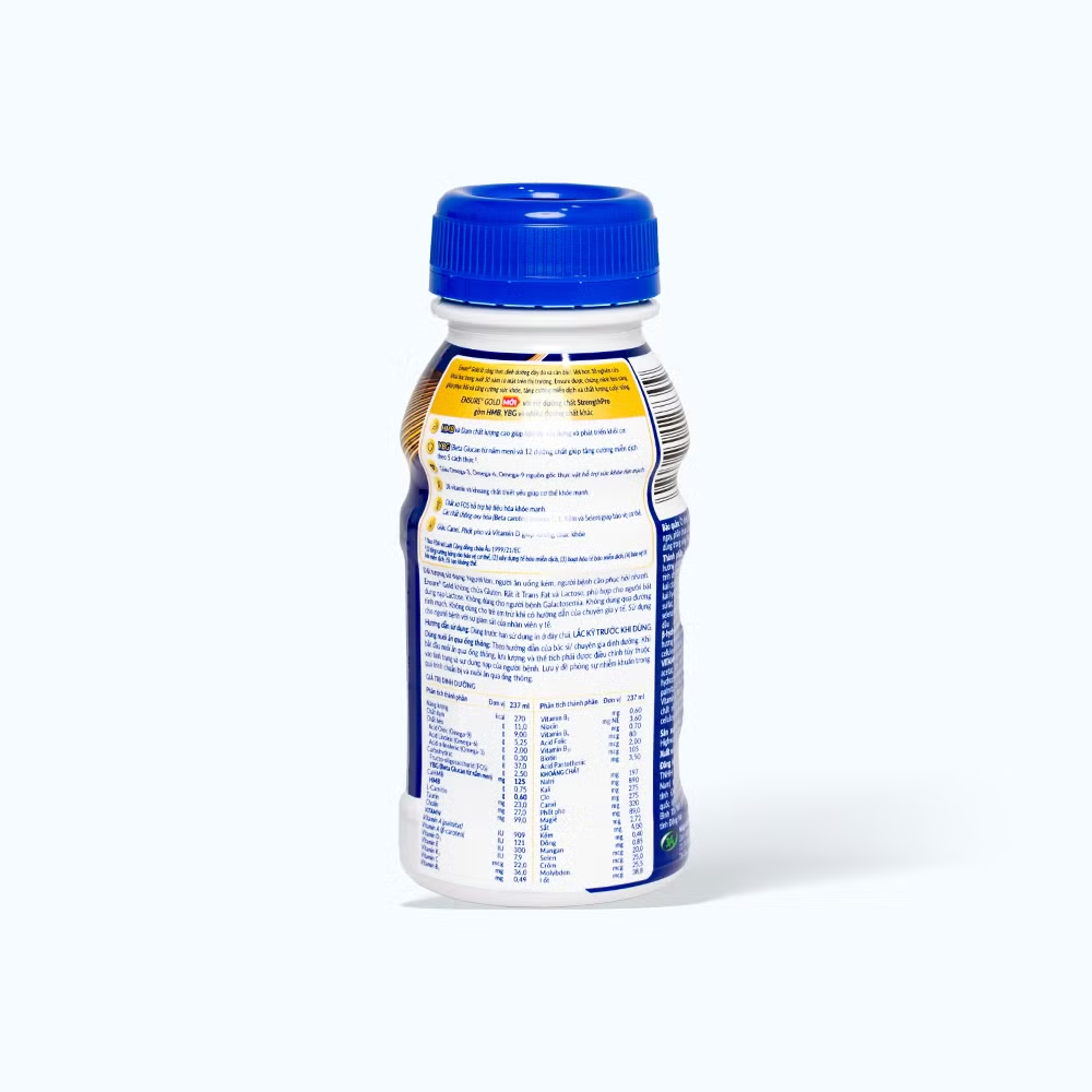 Sữa dinh dưỡng nước Ensure Vigor – Chai 237ml – Bổ sung năng lượng và protein cho người lớn, người bệnh cần phục hồi