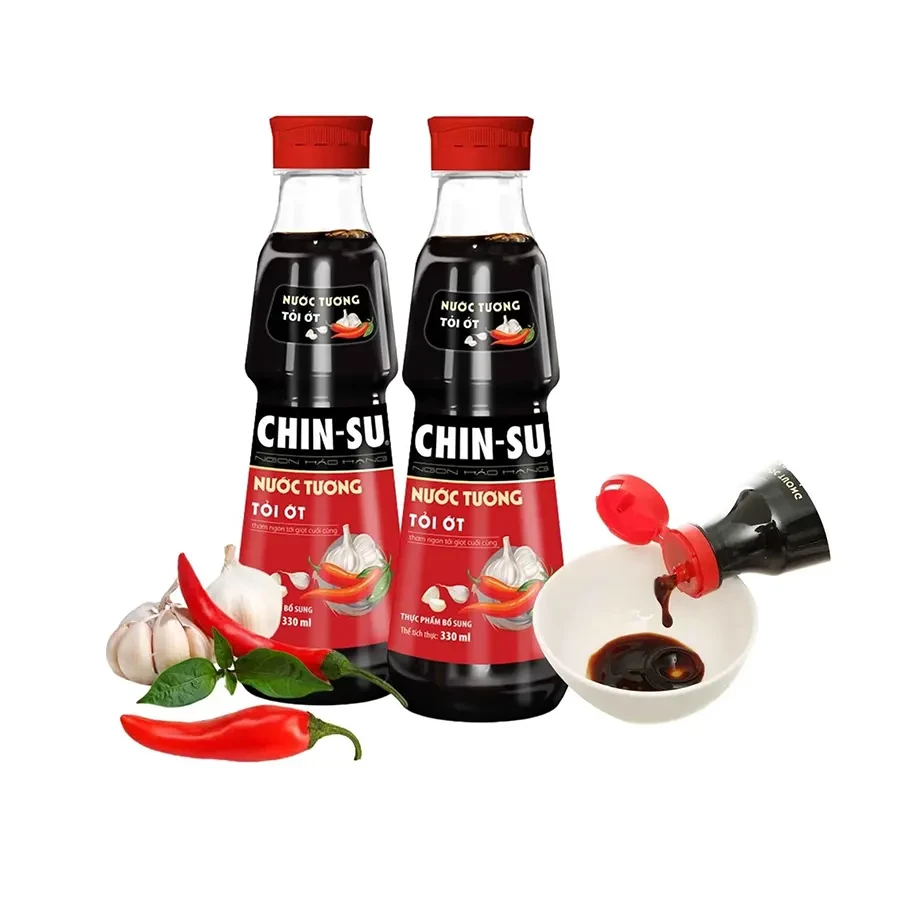 Nước tương chinsu tỏi ớt 330ml/24