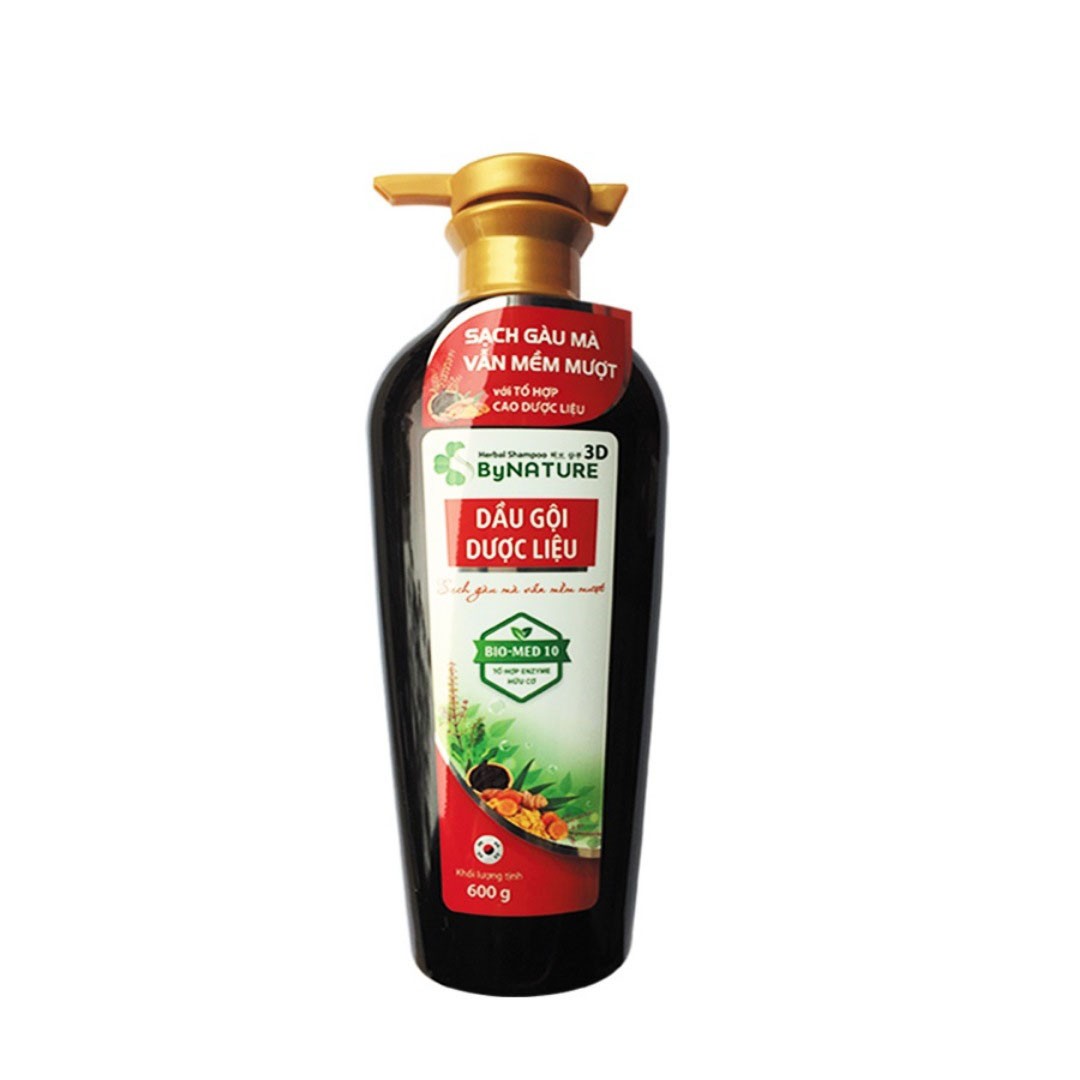 Dầu gội dược liệu ByNature 3D 600g/12