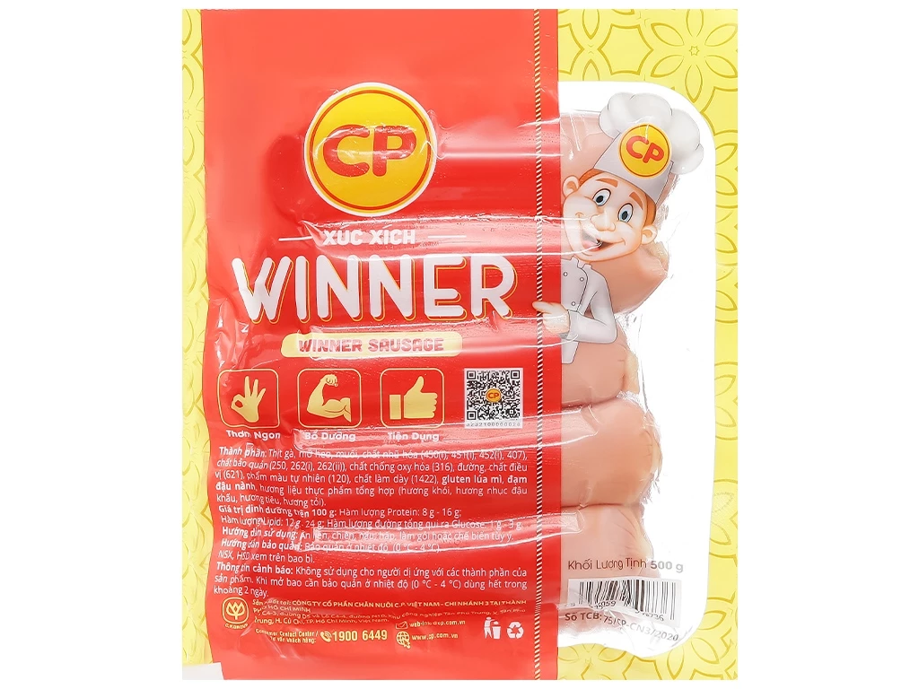 Xúc xích Winner 500g(10 cây)