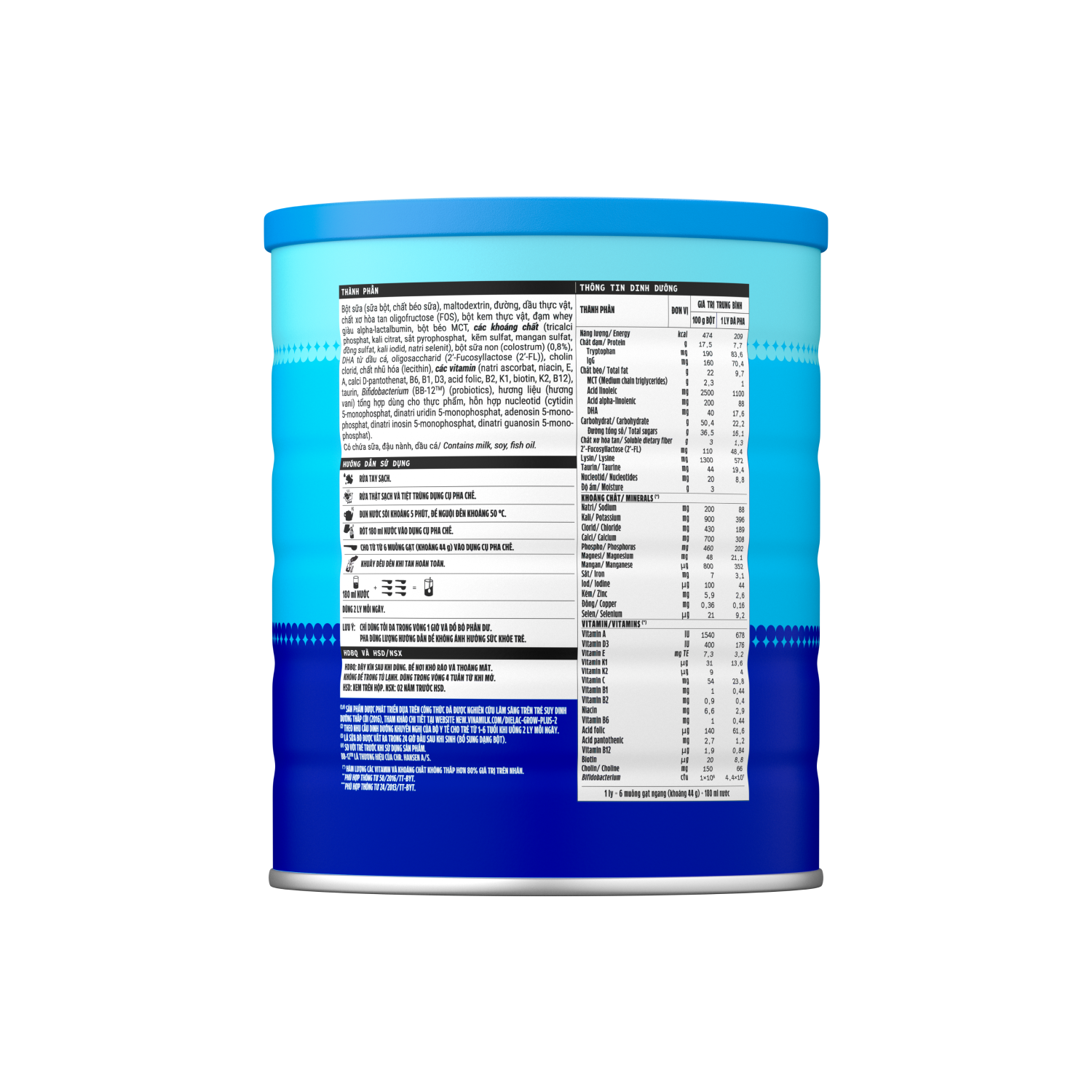 Sữa bột Dielac Grow Plus 2+ – 1.4kg – Cho trẻ từ 2 tuổi trở lên, hỗ trợ tăng cân