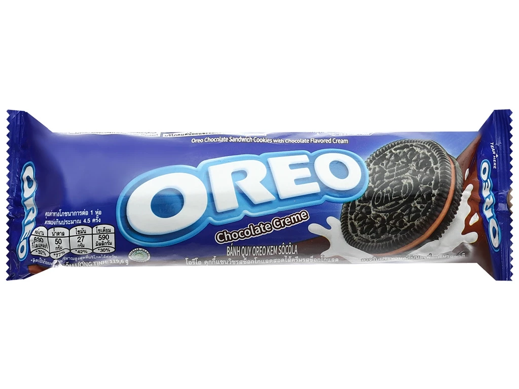Bánh Oreo thỏi 123.5, 133g, 119G vị socola