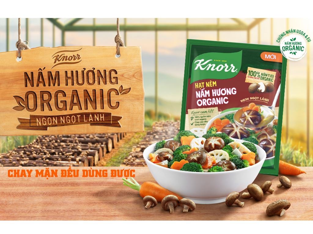 Hạt nêm Knorr chay nấm hương 175g,200g,170g/32