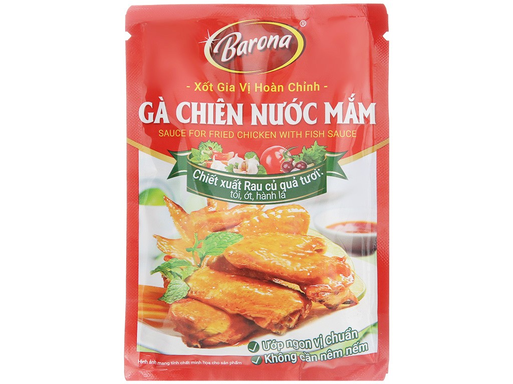 Xốt GVHC Barona - Gà chiên nước mắm 80g