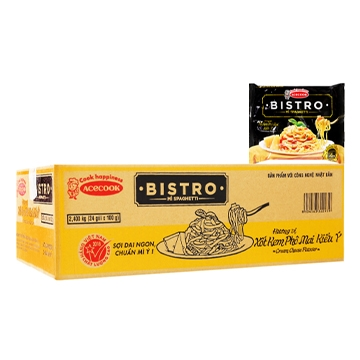 Mì Spaghetti Bistro xốt kem phô mai Ý 100g/24