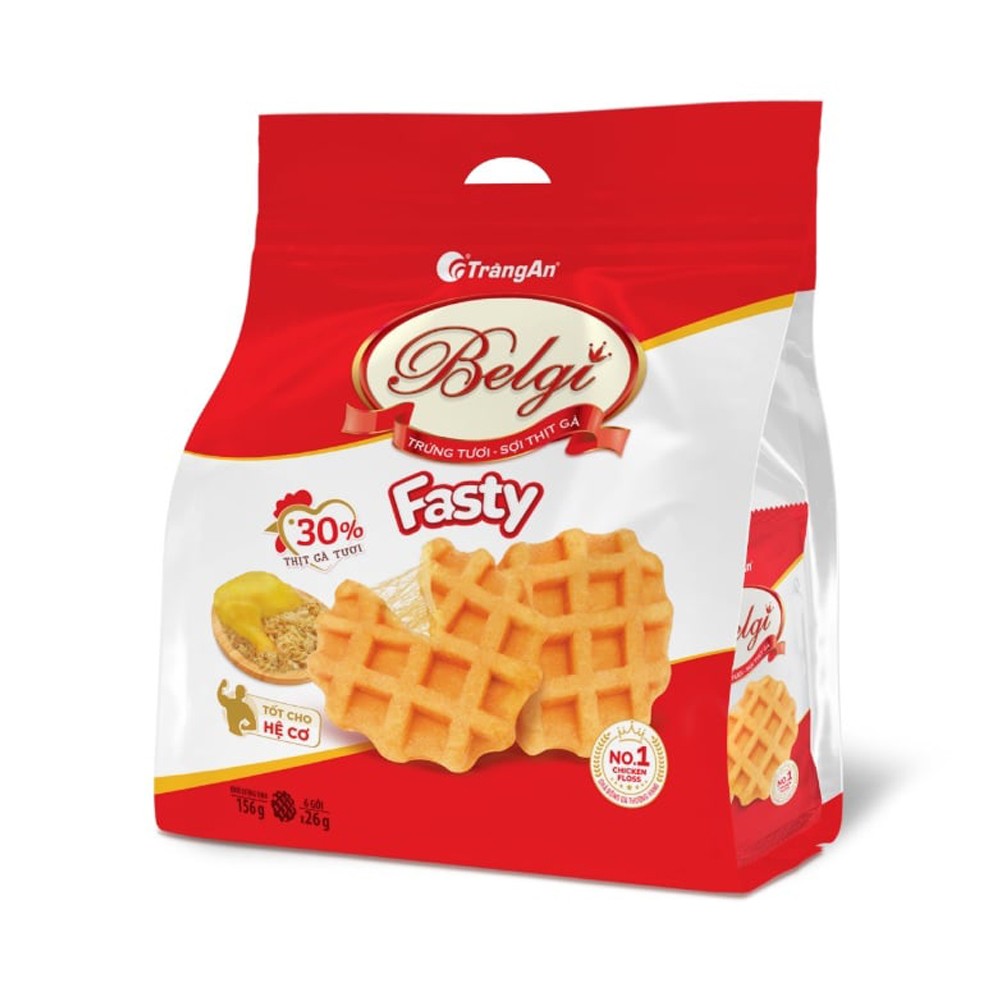 Bánh Belgi trứng sữa mềm túi 230g/20