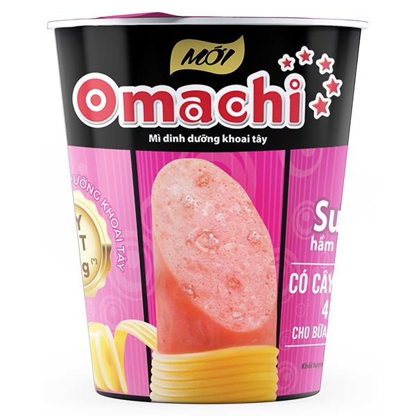 Mì Omachi sườn hầm ngũ quả có thịt hộp 113g, 115g