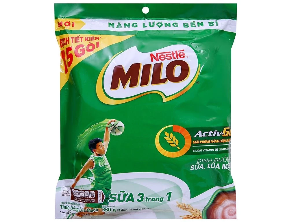 Sữa lúa mạch Milo Bịch (3x5x22g)
