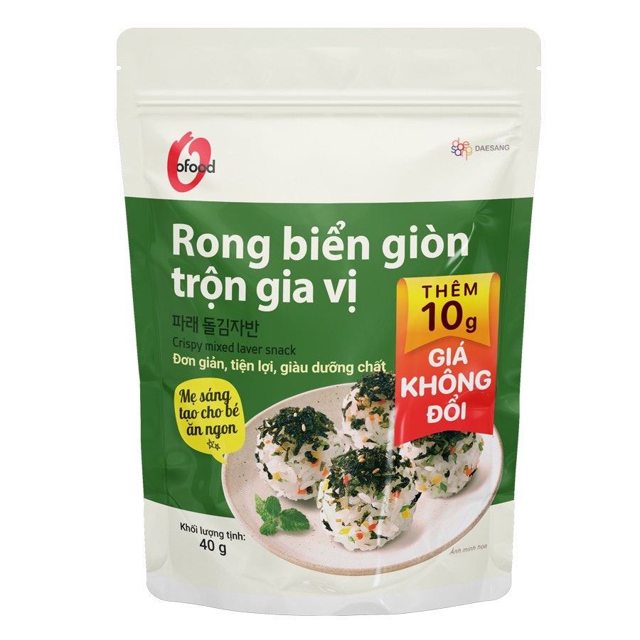 Rong biển giòn trộn gia vị 30g, 40g/30