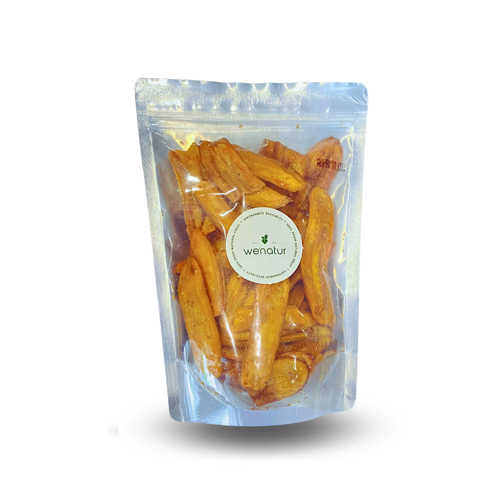 Chuối sấy giòn vị gừng Tân Việt gói 180g/40