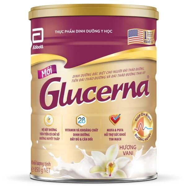 Sữa Bột Glucena 850g hương vani mới
