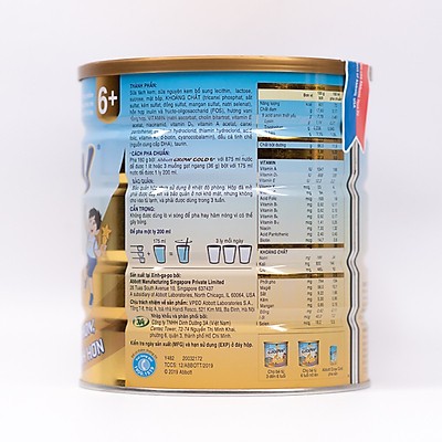 Sữa bột Abbott Grow School 6+ – Hộp 900g – Dinh dưỡng cho trẻ từ 6 tuổi, hỗ trợ chiều cao và phát triển trí não