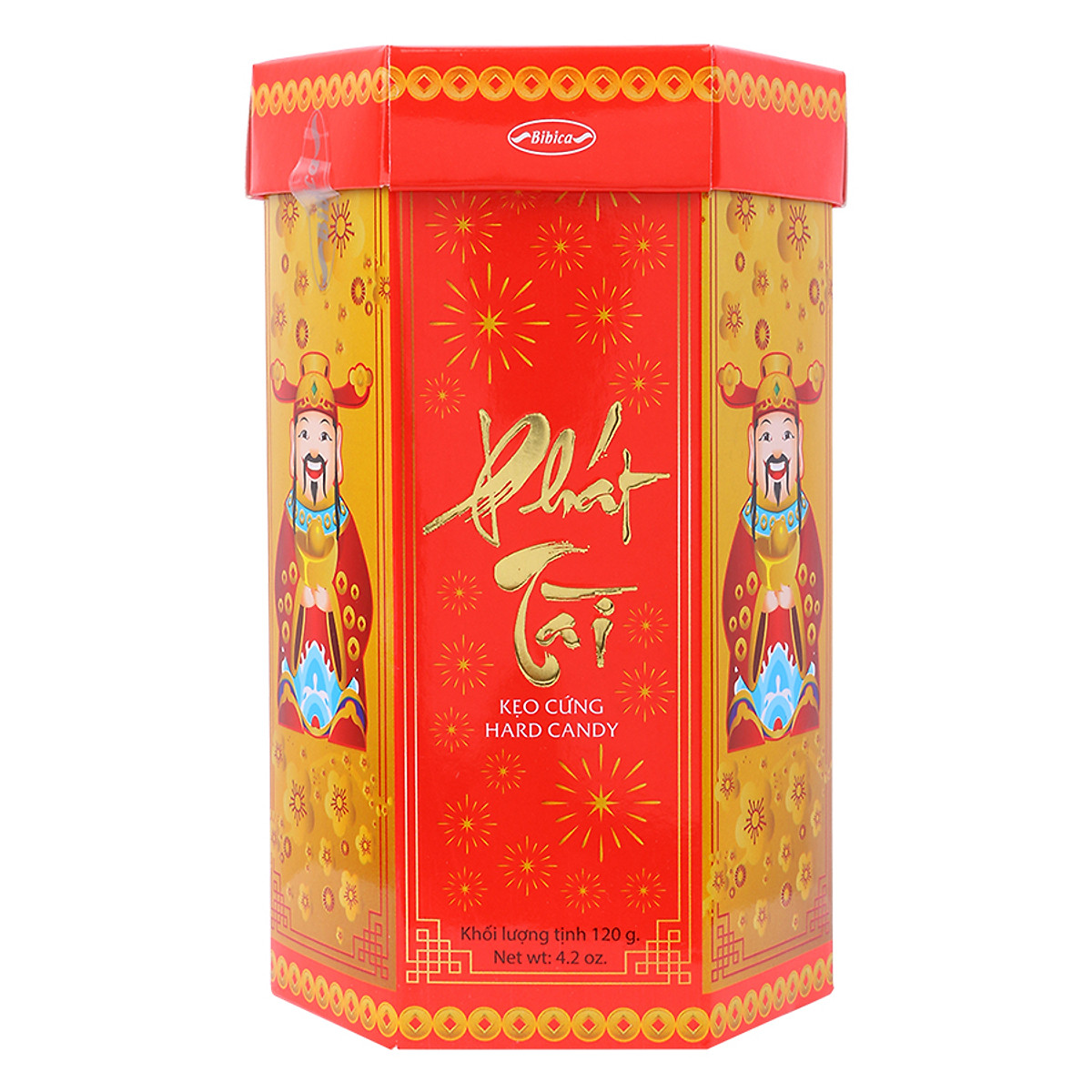 Kẹo Bibica phát tài nền vàng,đỏ 120g
