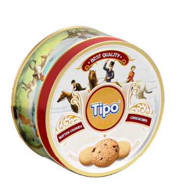Bánh Tipo cookies hộp sắt 150g