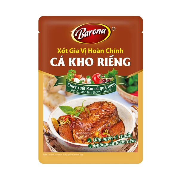 Xốt Barona cá kho riềng 80g