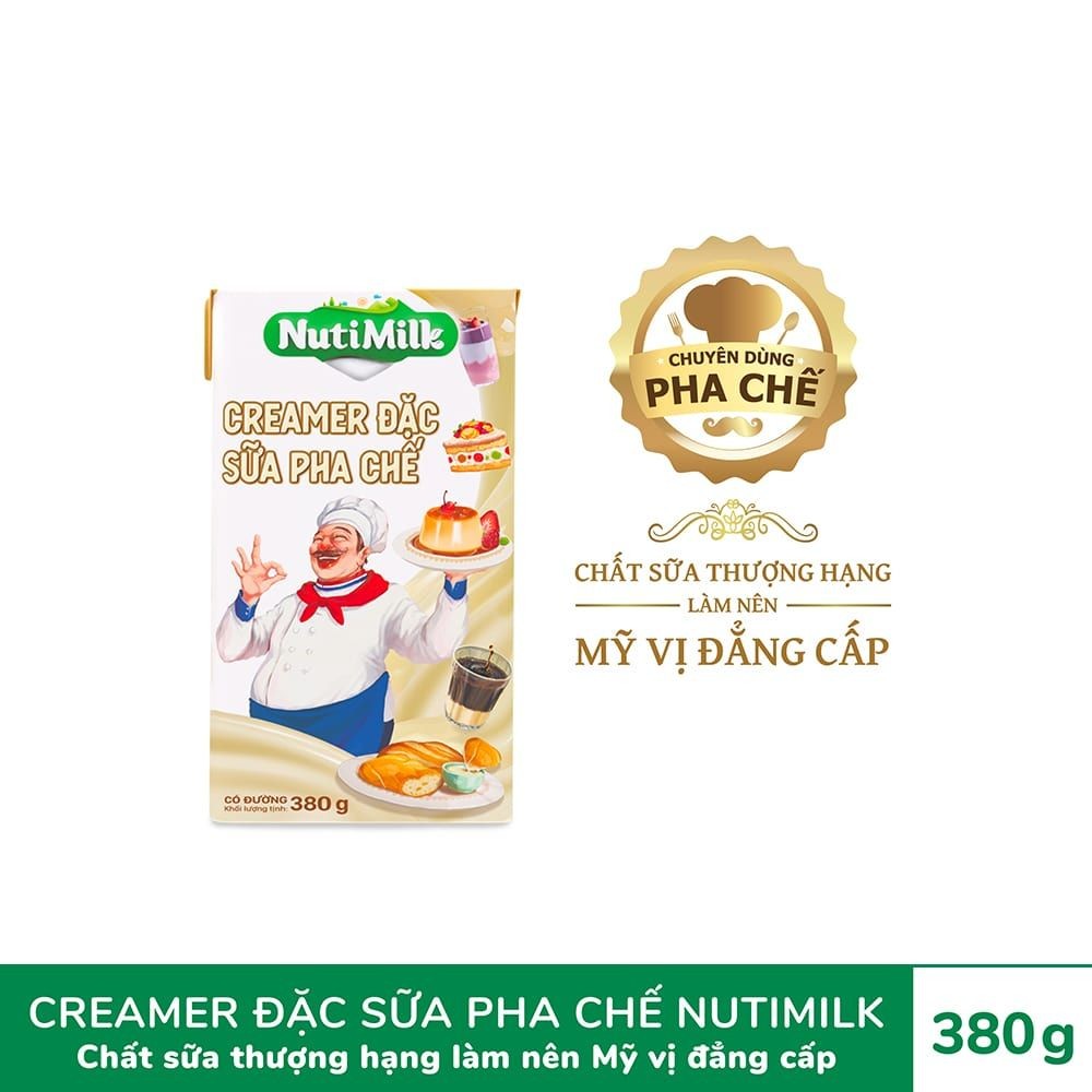 Creamer Sữa đặc pha chế Nutimilk hộp 380g