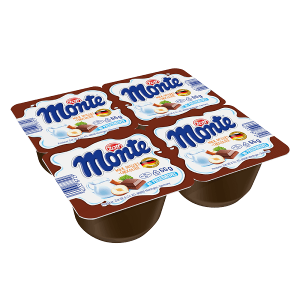 Váng sữa socola monte schoko 55g_Vỉ 4