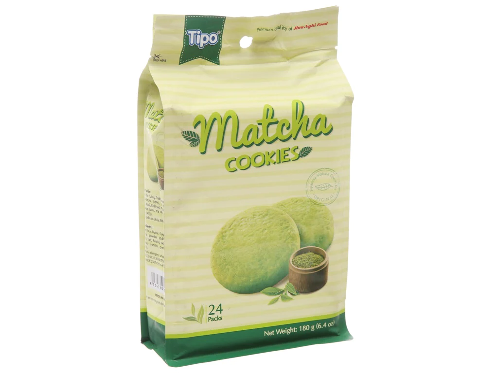 Bánh Tipo matcha cookies 180g