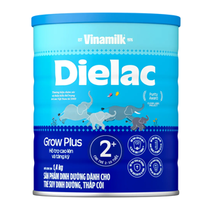 Sữa bột Dielac Grow Plus 2+ – 1.4kg – Cho trẻ từ 2 tuổi trở lên, hỗ trợ tăng cân