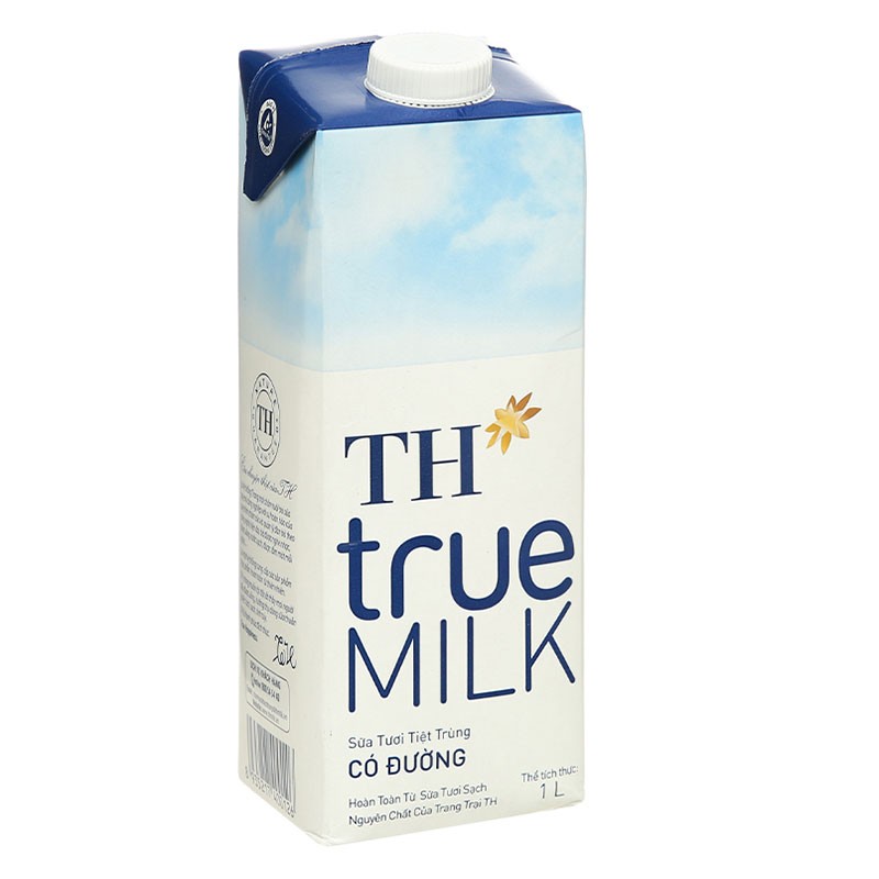 Sữa tươi TH True milk 1l/12 có đường