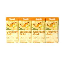 Sữa uống dinh dưỡng Optimum Gold 110ml – Vỉ 4 hộp – Hỗ trợ phát triển trí não và tiêu hóa khỏe