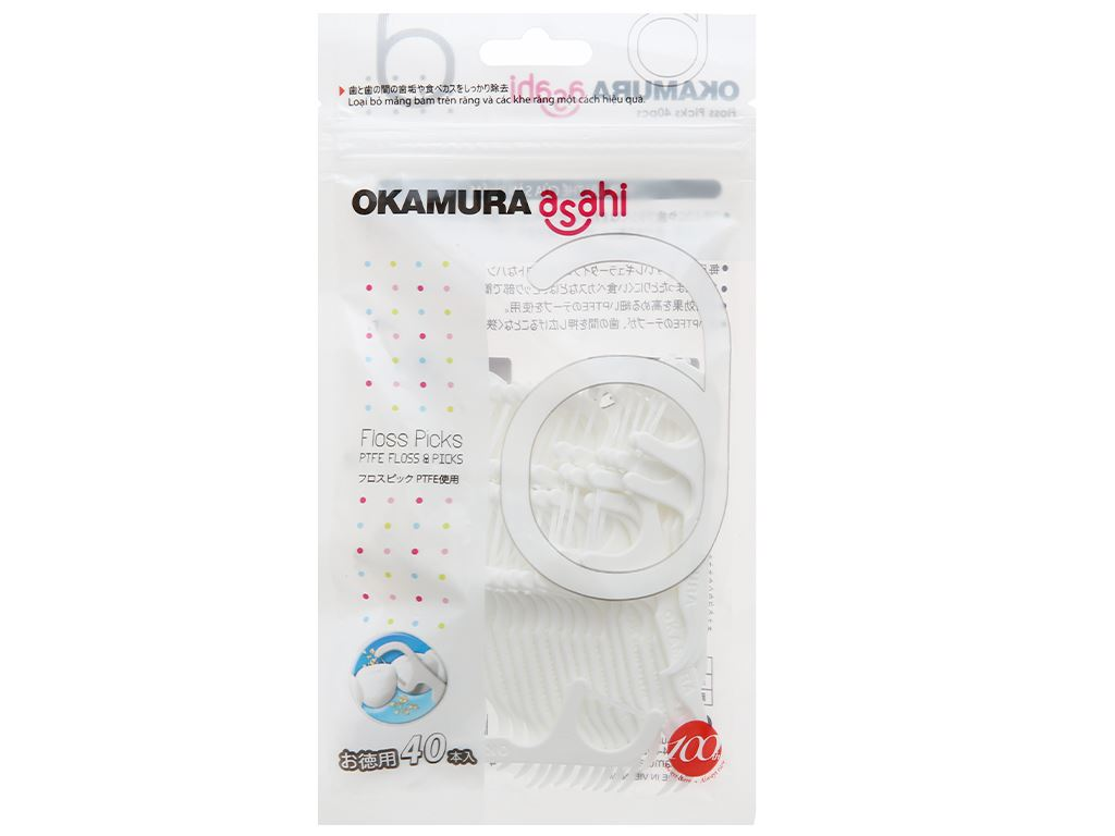 Tăm chỉ nha khoa Okamura 40 cây