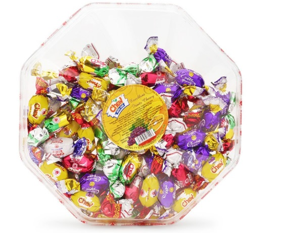 Kẹo chew nhân tổng hợp Hải Hà 300g hộp tròn