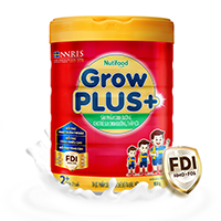 Sữa bột NutiFood GrowPLUS+ đỏ – 1.5kg – Dinh dưỡng cho trẻ suy dinh dưỡng, thấp còi từ 1 tuổi trở lên
