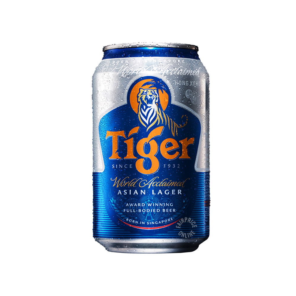 Bia Tiger xanh sleek lon 330ml