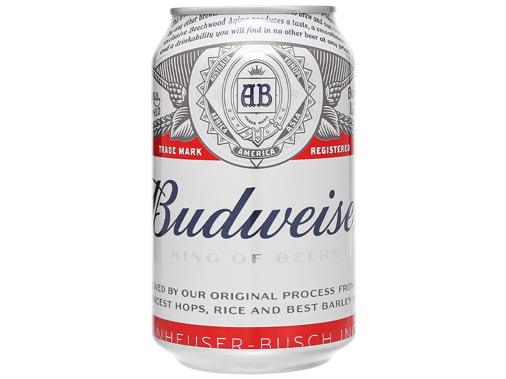 Bia Budweiser nội Sleek lon 330ml/24