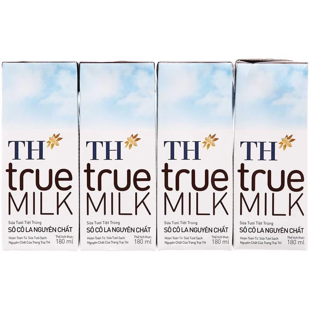 Sữa tươi TH true milk socola 180ml_Lốc 04 hộp