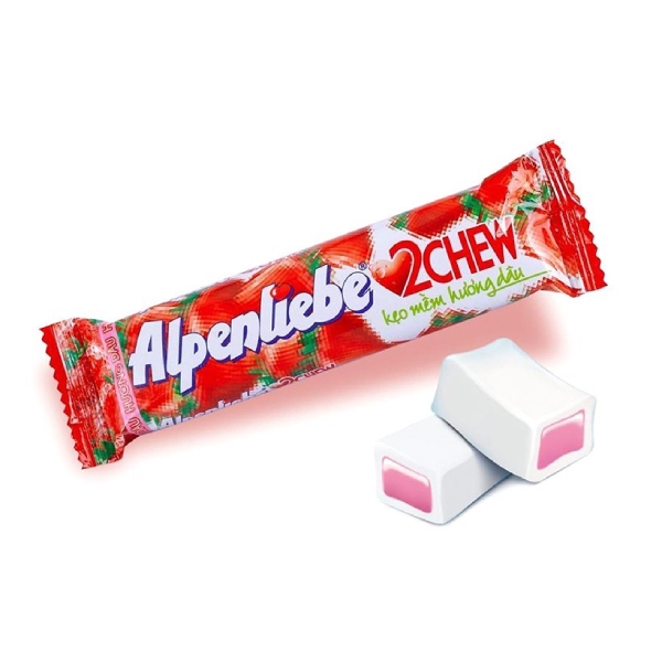 Alpenliebe mềm 2 Chew hương dâu 24.5g/16 (871095)