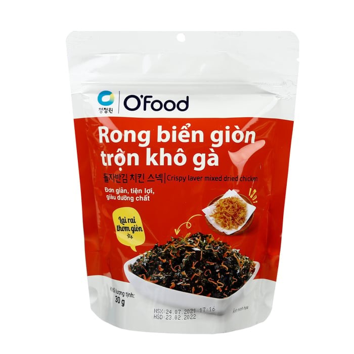 Rong biển giòn trộn khô gà 30g/30