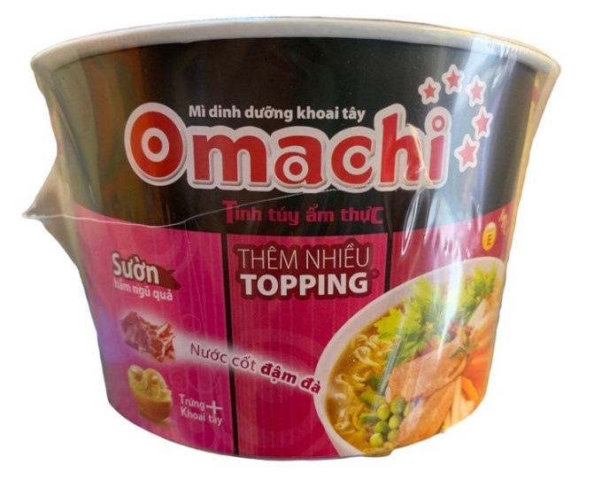 Mì Omachi sườn hầm ngũ quả hộp 95g/18