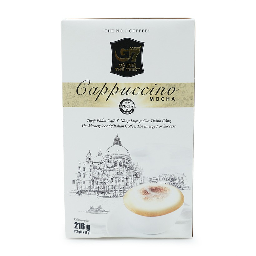 Cà Phê Hòa Tan G7 Cappuccino Mocha 216G (18G x 12 Gói)