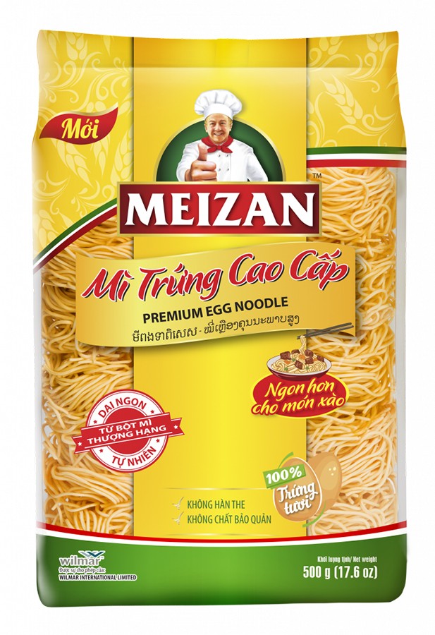 Mì trứng cao cấp Meizan 500g/12