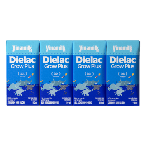 Sữa Dielac Grow Plus UHT 110ml (lốc 4)
