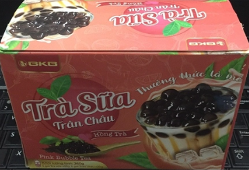 Trà sữa trân châu hồng trà hộp 260g