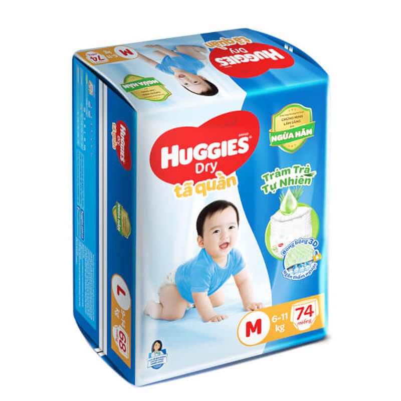 Tã Quần Huggies Dry Pant Supper Jummo M76, M74/3