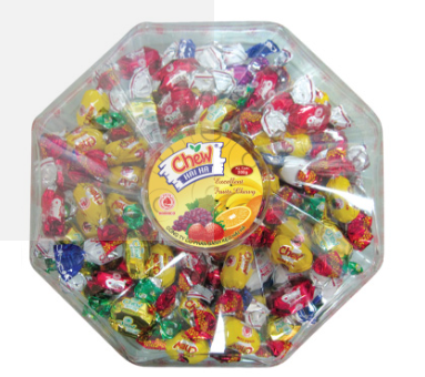 Kẹo chew nhân TH hải hà 300g hộp tròn/20