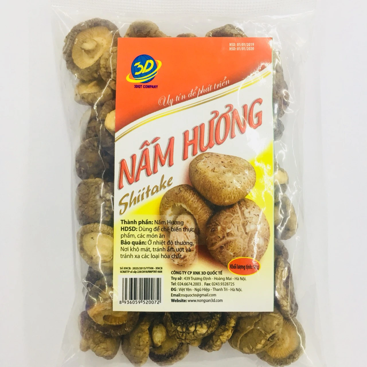 Nấm hương 3D Xuân Lộc túi 40g