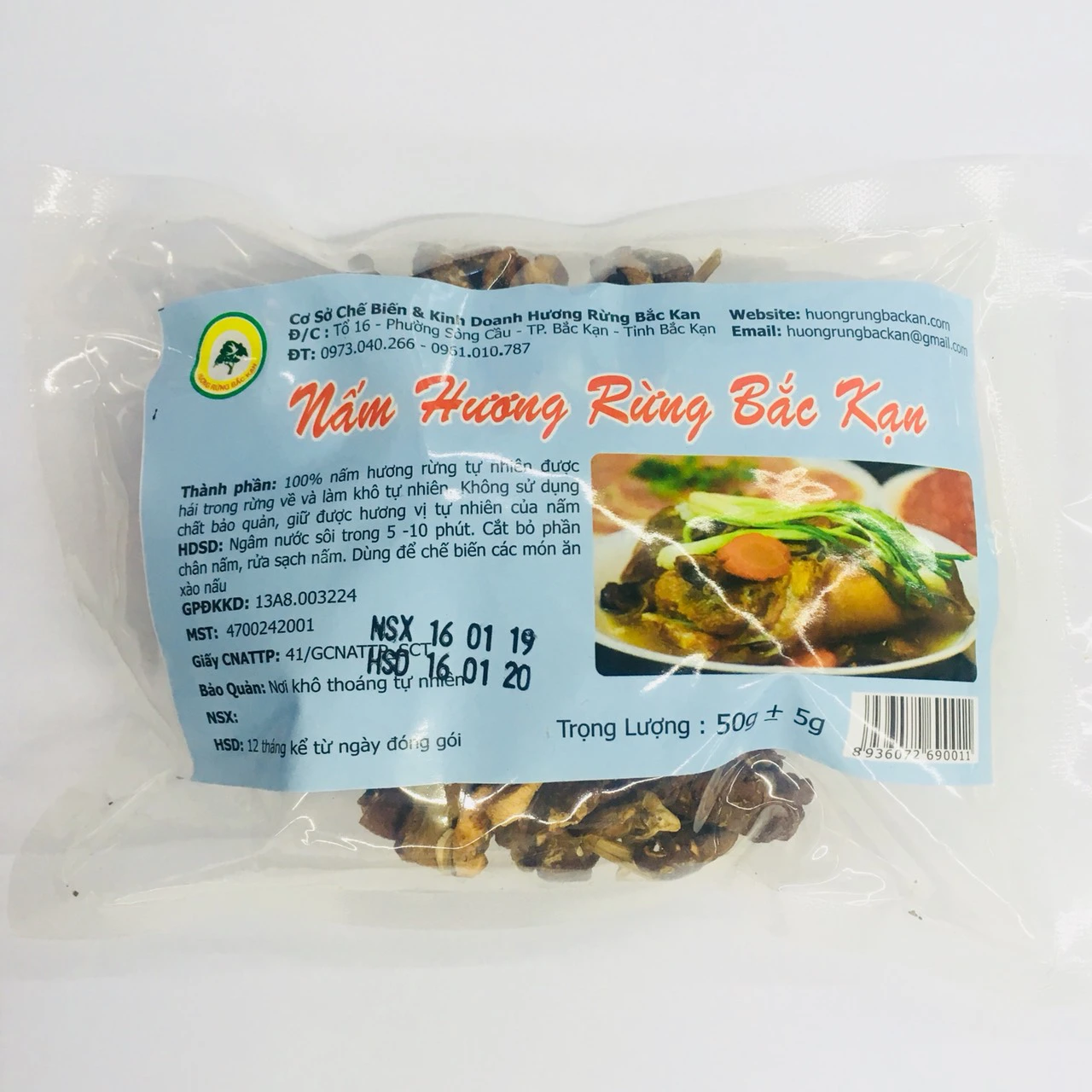 Nấm hương rừng Bắc Kạn Thanh Mai 50g