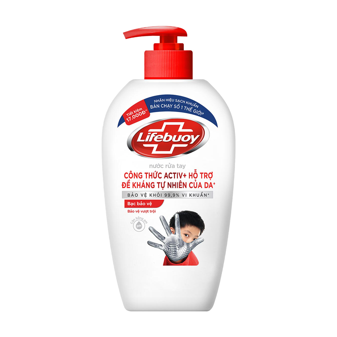 Nước rửa tay Lifebuoy bảo vệ vượt trội chai 450g