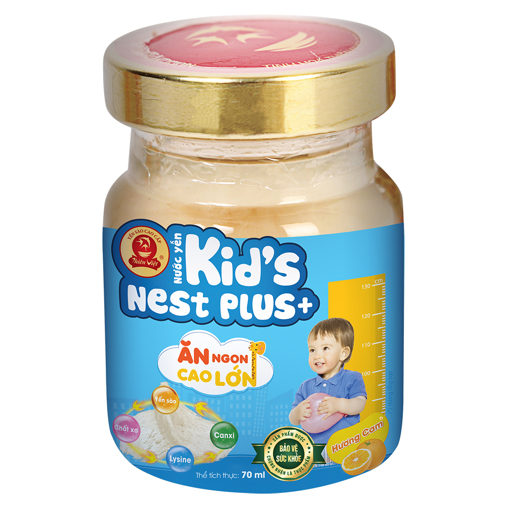 Nước Yến Kidss Nest Plus lọ hương cam 70ml/60